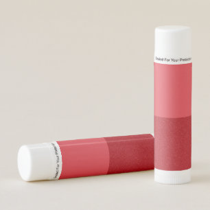 Custom Lip Balm in Split Tomato Red