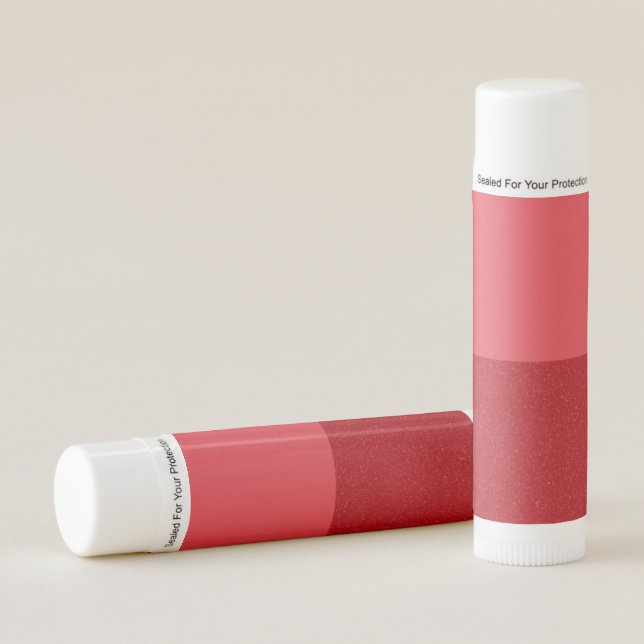 Custom Lip Balm in Split Tomato Red (Front)
