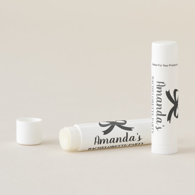 Custom lip balm party favor gift for bridesmaids (In Situ)
