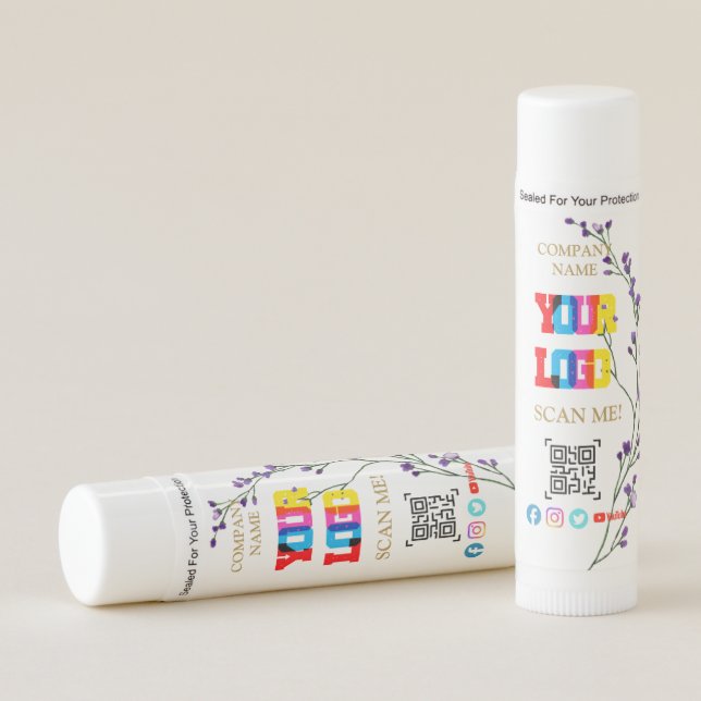 Custom Lip Balm with Company Logo Paraben Free (Front)