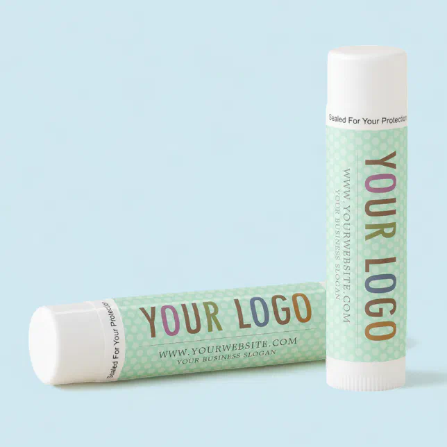 Custom Lip Balm with Company Logo Paraben Free Zazzle