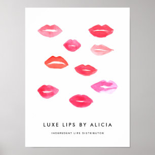 Custom Lip Product Distributor Promotional Sign