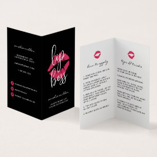 Custom Lip Product Distributor Tips & Tricks Business Card