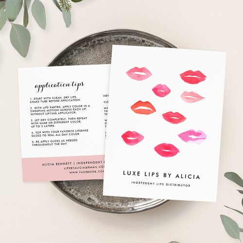 Custom Lip Product Distributor Tips  Tricks Postcard