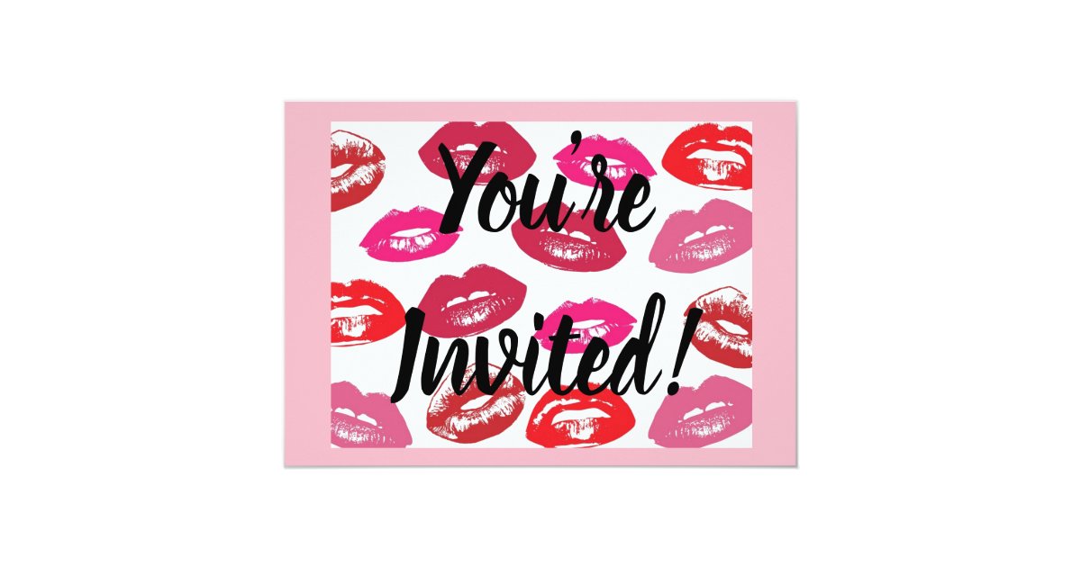 CUSTOM Lipsense Party invitation + envelopes | Zazzle.com