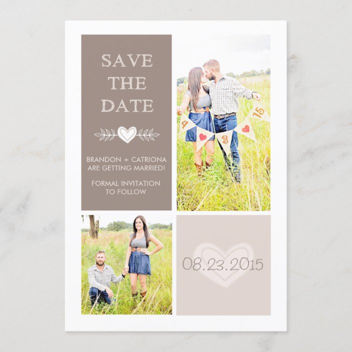 CUSTOM LISTING | SAVE THE DATE ANNOUNCEMENT | Zazzle.com