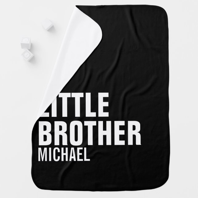 Custom Little Brother Baby Blanket (In Situ)