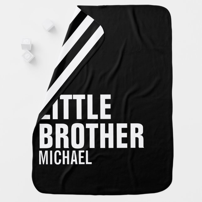 Custom Little Brother Baby Blanket (In Situ)
