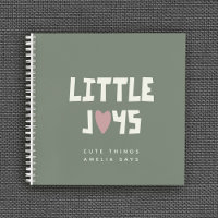 Custom Little Joy Kids Sayings Keepsake Journal