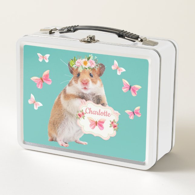 Custom Little Mouse/Hamster Kids' Metal Lunch Box (Front)