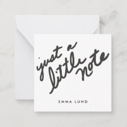 Custom Little Note Stationery Card