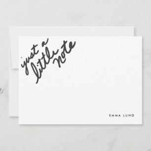 Custom Little Note Stationery Card