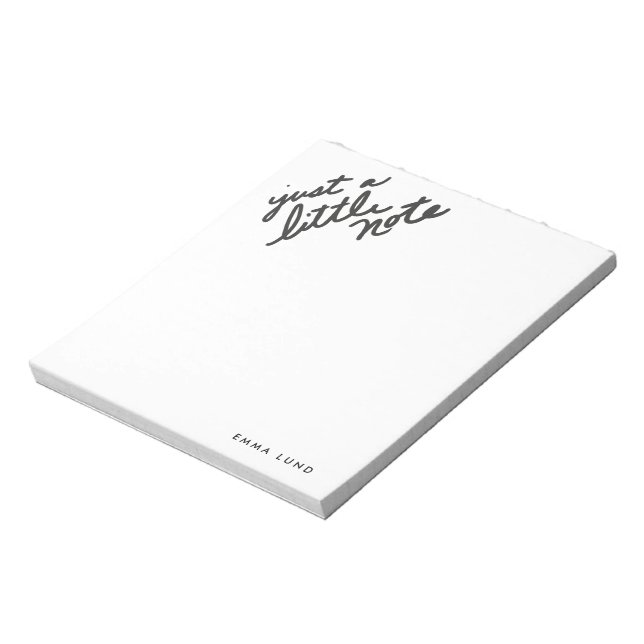 Custom Little Note Stationery Paper Pad (Rotated)