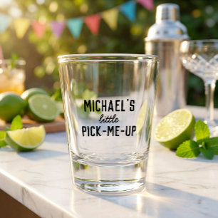 Custom Little Pick-Me-Up Gift Personalized Fun Shot Glass