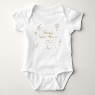 Custom Little Princess Cute Pink Girl Fairytale Baby Bodysuit