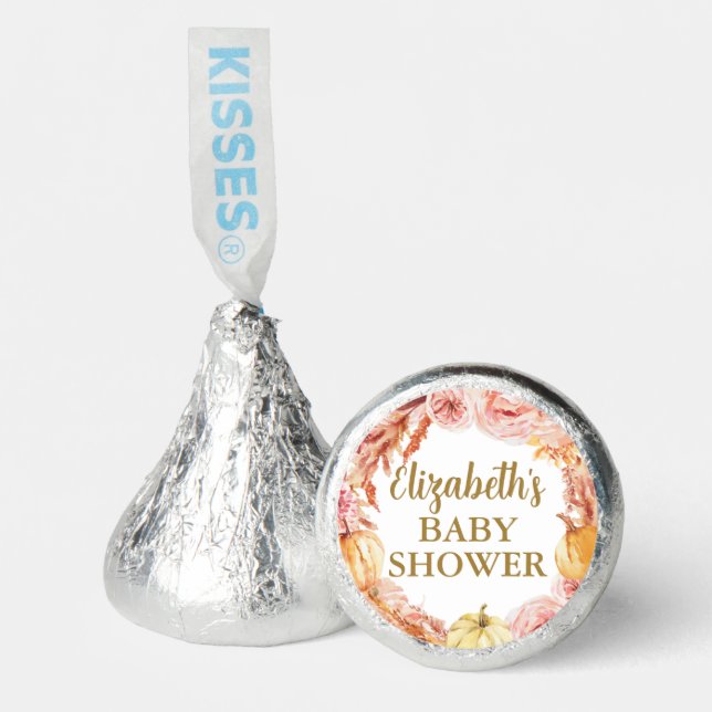 Custom Little Pumpkin Baby Shower  Hershey®'s Kisses® (Front)