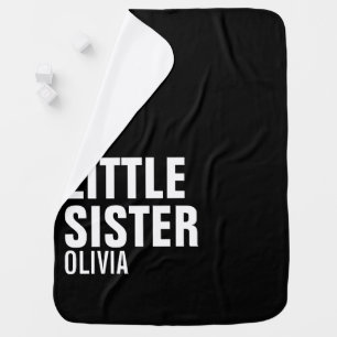 Custom Little Sister Baby Blanket