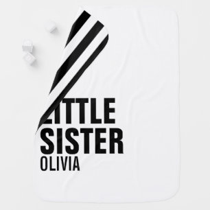 Custom Little Sister Baby Blanket