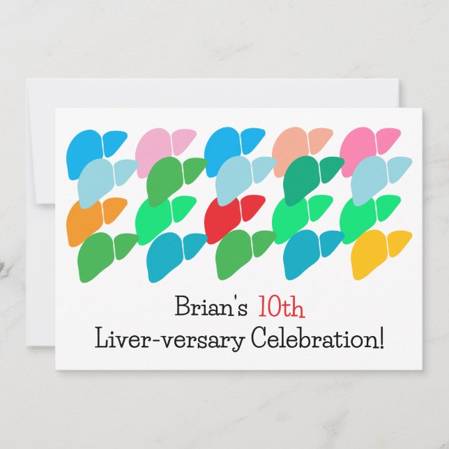 Custom Liver-versary Invitation (Front)