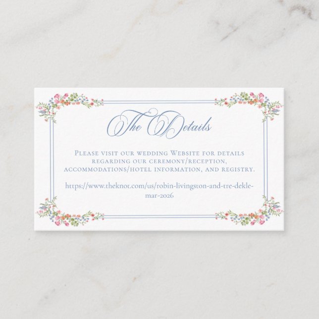 CUSTOM - Livingston details Enclosure Card (Front)