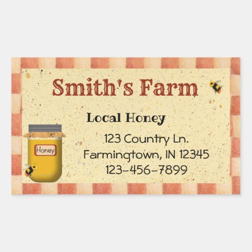 Custom Local Honey Sticker