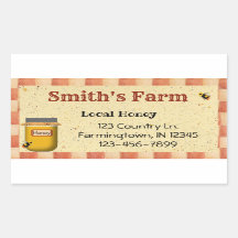 Custom Local Honey Sticker
