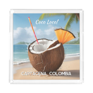 Custom Location Coco Loco Acrylic Tray