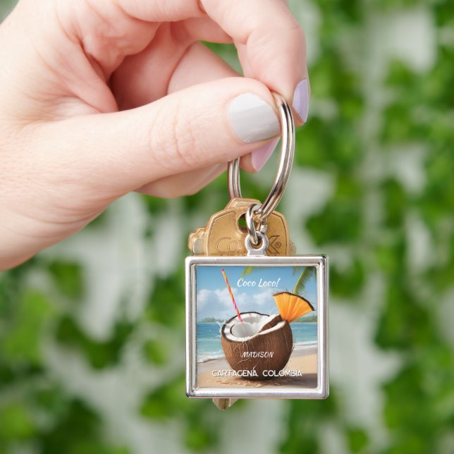 Custom Location Coco Loco Keychain (Hand)