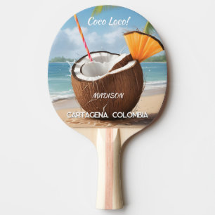 Custom Location Coco Loco Ping Pong Paddle