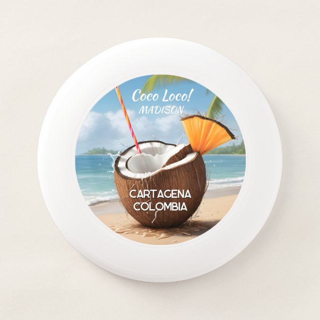 Custom Location Coco Loco Wham-O Frisbee (Front)