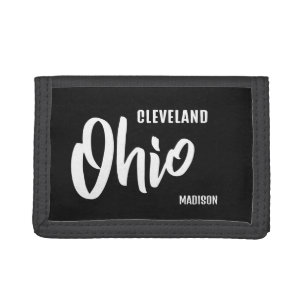 Custom Location, Name & Color Ohio Trifold Wallet