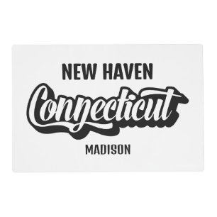 Custom Location & Name Connecticut Placemat