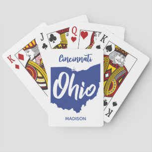 Custom Location & Name Ohio Poker Cards