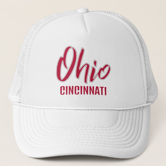 Custom Location Ohio Trucker Hat (Front)