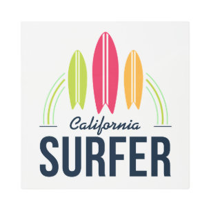 Custom Location Surfer metal wall art