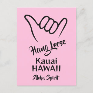 Custom Location, Text & Color Shaka Postcard