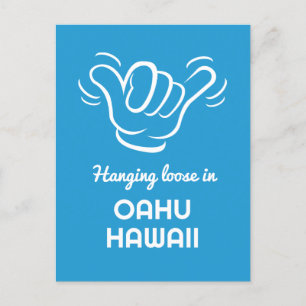 Custom Location, Text & Color Shaka Postcard