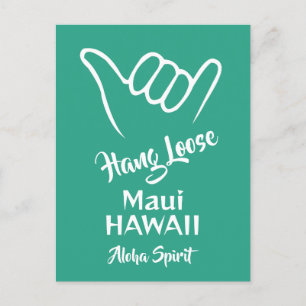 Custom Location, Text & Color Shaka Postcard
