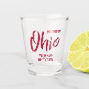 Custom Location & Text Ohio Shot Glass