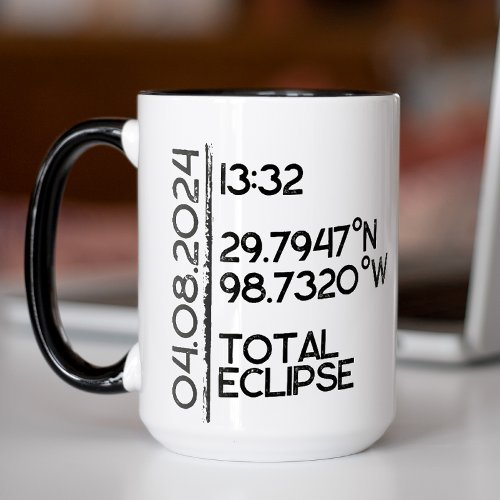 Custom Location Total Eclipse Mug