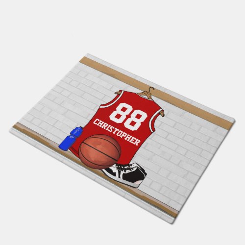 Custom locker room basketball Jersey Doormat