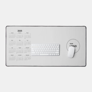 Custom Logo 2025 Calendar Desk Mat