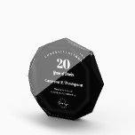 Custom logo 20 years of service Employee Acrylic Award<br><div class="desc">Celebrate a decade of dedication and commitment with our Employee 20 Years of Service Custom Logo Acrylic Award. It's important to recognize and appreciate your employees for their years of service, and this elegant trophy-style acrylic block is the perfect way to convey your appreciation. The award features a sleek black...</div>