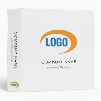 Custom Logo 3 Ring Binder by businessessentials at Zazzle
