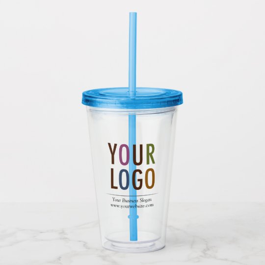 Custom Logo Acrylic Tumbler With Straw No Minimum Custom Logo Acrylic Tumbler With Straw No Minimum