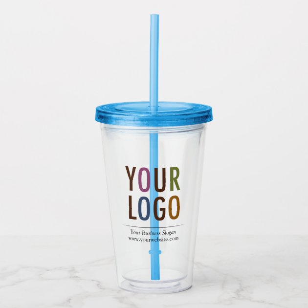 custom tumblers with straw