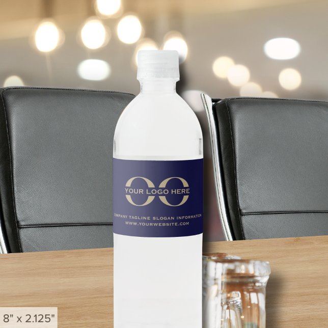 Custom Logo Add Your Slogan Text Water Bottle Label (Creator Uploaded)