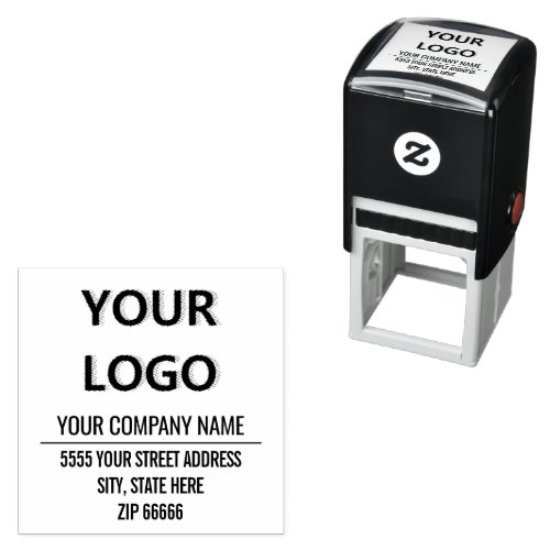 Custom Logo Address Name Business Stamp