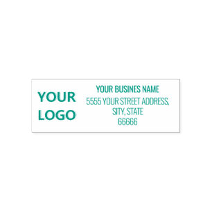 Custom Logo Address Name Company Personalized Self-inking Stamp