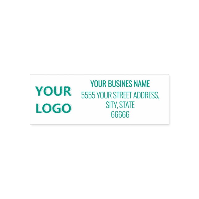 Custom Logo Address Name Company Personalized Self-inking Stamp (Design)